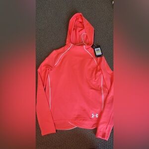 BRAND NEW Under Armour Vibrant Pink sweatshirt with White Trim